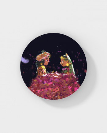 Pholon ki holi round coasterpng