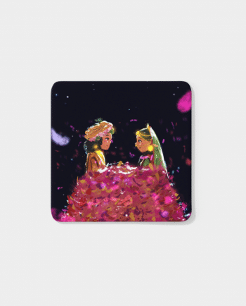 Pholon ki holi square coaster