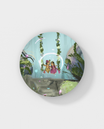 Radhakrishna on swing round coaster