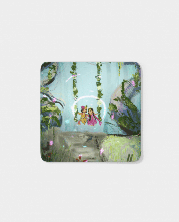 Radhakrishna on swing square coaster