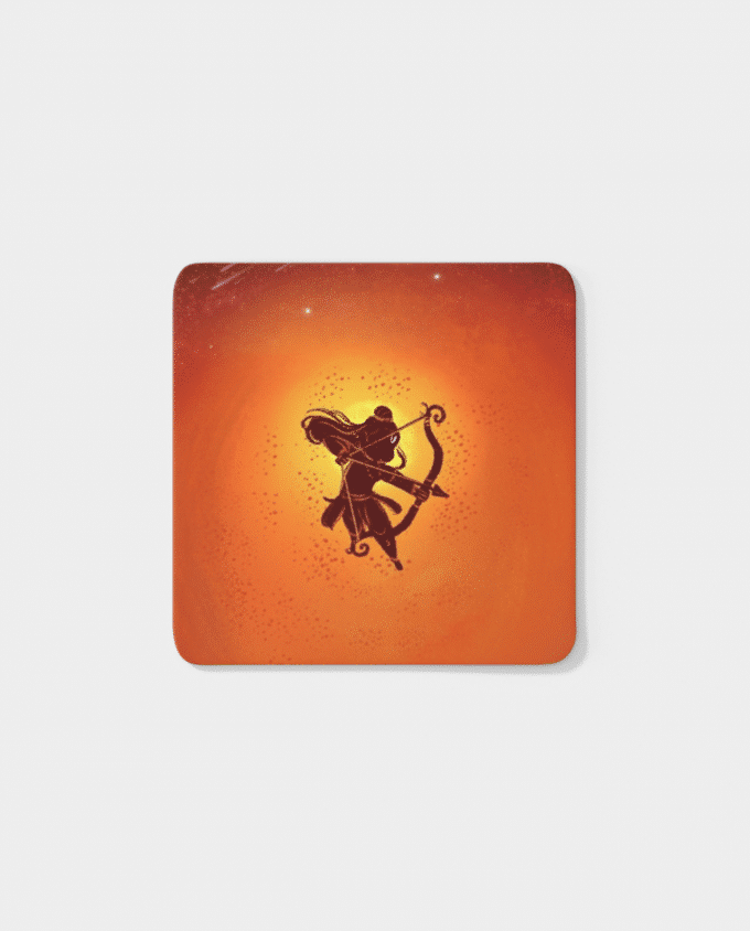 warrior rama square coaster