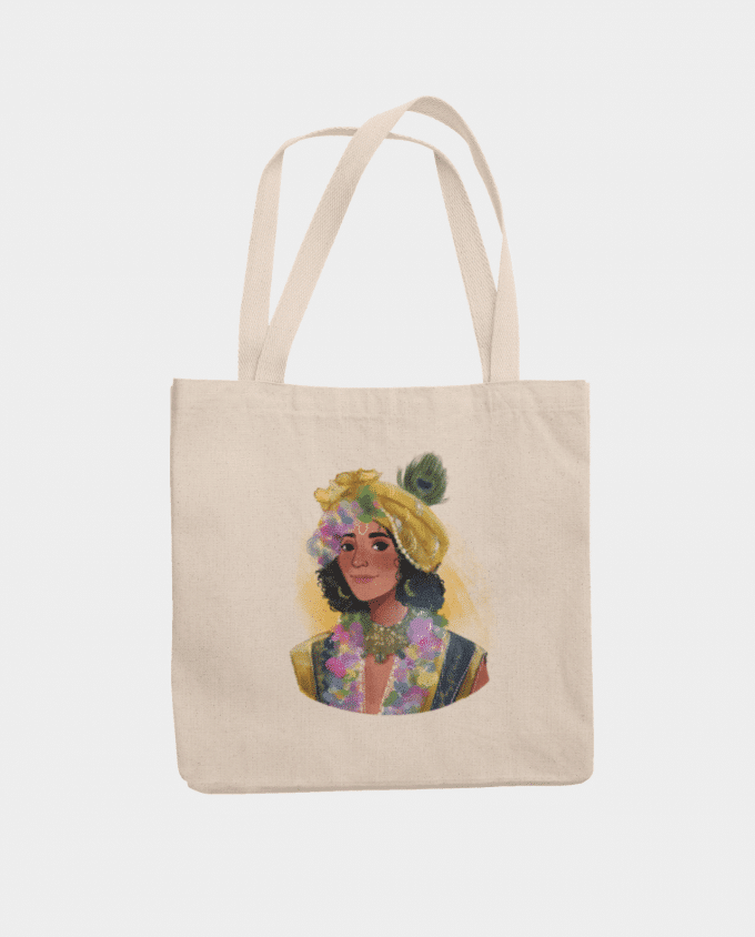 Krishna Potrait Tote Bag